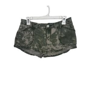 Y2K Free People Low Rise Micro Mini Linen Cotton Shorts 4 Boho Festival